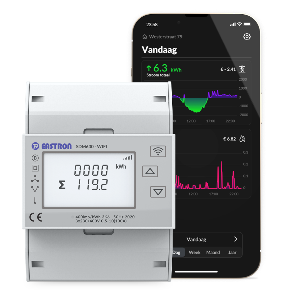 HomeWizard Wi-Fi kWh meter 3-phase with Energy app