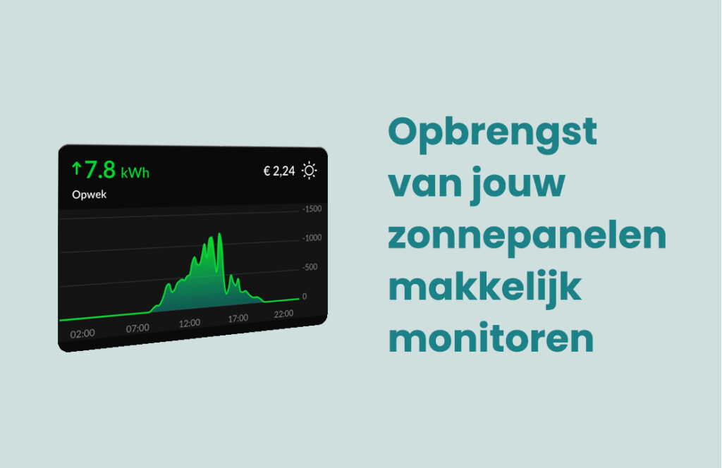 De opbrengst zonnepanelen slim monitoren HomeWizard