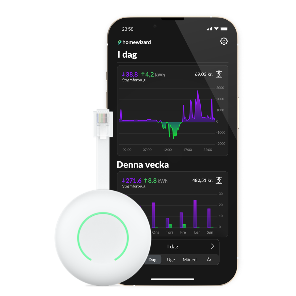 HomeWizard P1 Meter med Energy-app